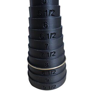 Gold Tone Thin Stackable Slip On Bangle Bracelet